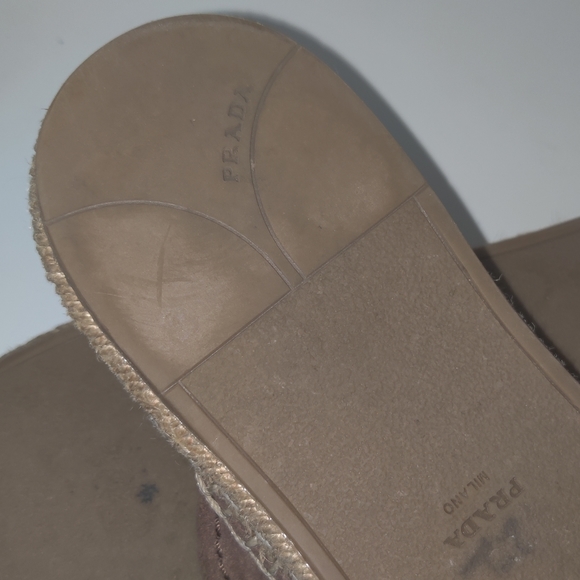 Prada Suede Mules sz 38.5 - Picture 6 of 9
